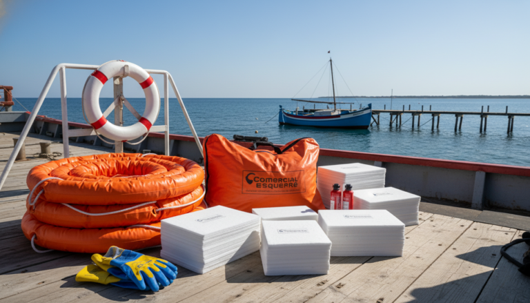 Kits de emergencia ambiental a bordo: Qué deben contener según la normativa chilena para embarcaciones de trabajo. 5 Logística y Seguridad Portuaria