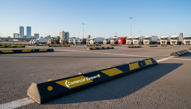 Innovación en topes de estacionamiento: Materiales que resisten el impacto de vehículos industriales sin dañar la infraestructura. 2 Seguridad Vial Industrial